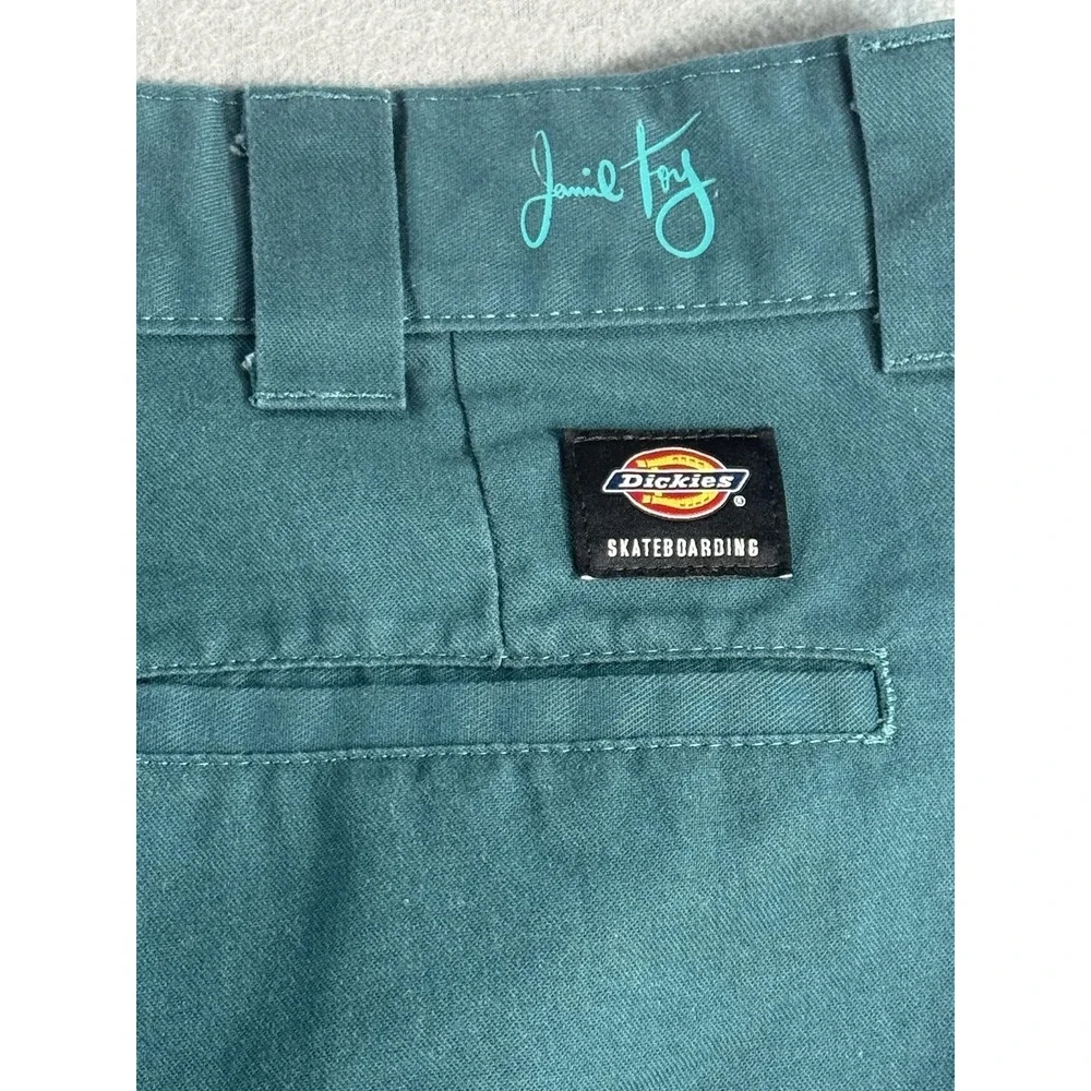 Dickies Flex Skateboarding Pants Mens 36x32 Green Relaxed Fit Chino Casual